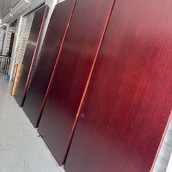 8 Beautiful Workstations Made Of Laminated Cherry Wood Each Table For 