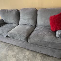 Gray sofa couch