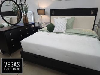 Mid-century Modern Bedroom Set 4PC