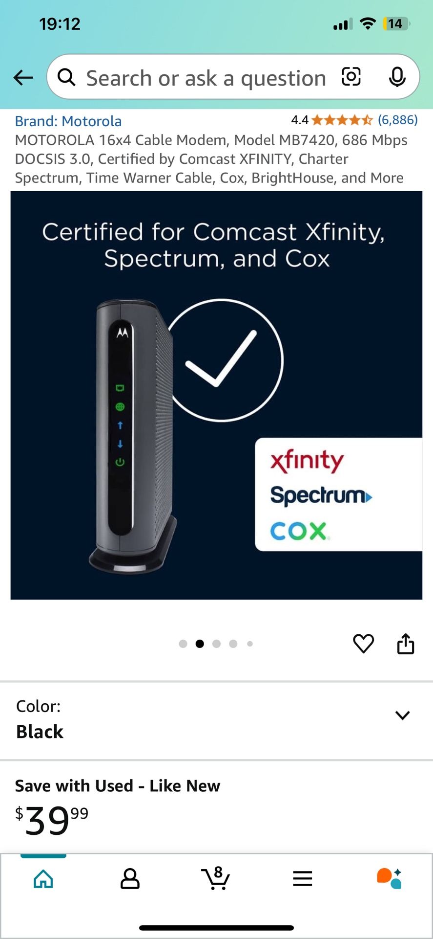 Motorola 16x4 Cable Modem