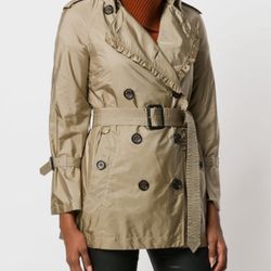 Burberry Trench Ombersley Jacket Coat Sisal Size US 4
