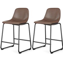 Dark brown bar stools