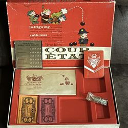 Vintage Coupd’Etat Game (Rare - 1966) New / Never Used  