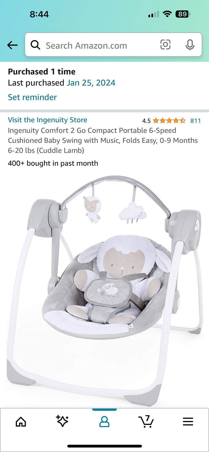 Portable Baby Swing 