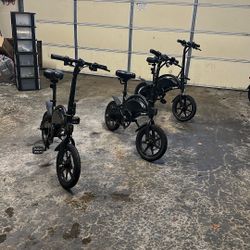 Two Costco Mini Electric Bikes Plus One For Parts