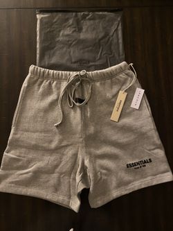 Essentials Fear Of God Dark Oatmeal Shorts 