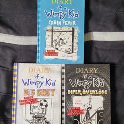 Diary of a Wimpy Kid Hardcover Book Bundle – 3 Books (Like New) 