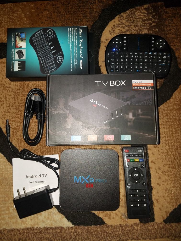 Android 4K Pro Smart Tv Box with Keyboard