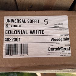 Colonial White Wood grain Siding 