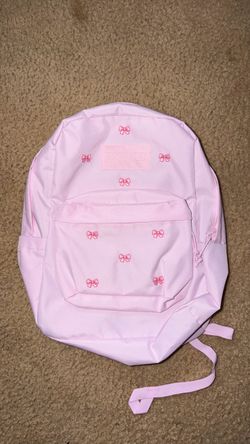Pink bow jansport backpack