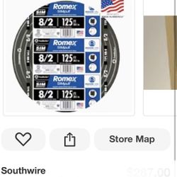 Southwire 8/2-125ft. Romex Wire 