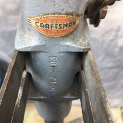 Quick, Before Tossed In The River! • Vintage Craftsman Drill Press Stand  - Must Sell Today!