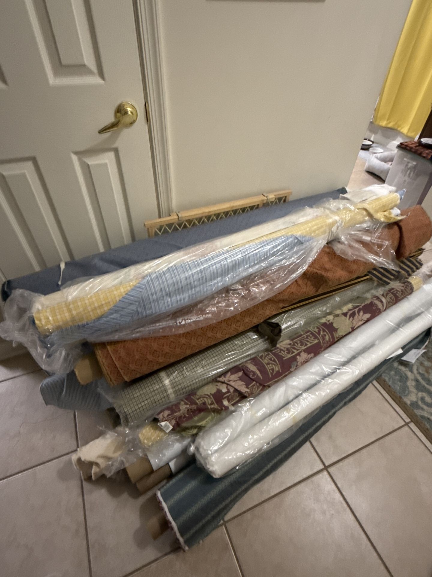 Assorted Fabric Rolls