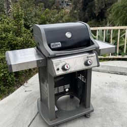 WEBER Spirit E-210 Black 2-Burner Stainless Steel Propane BBQ Grill