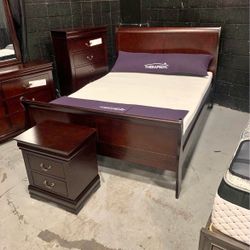 Brand New Complete Bed With Orthopedic Mattress For $449
