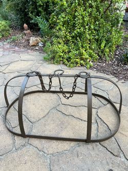 Rustic Hanging Metal Pot Rack
