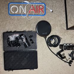 Studio set up (Mic, Interface, Pop filter, Stands)