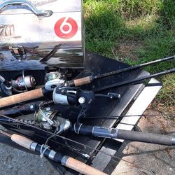 Fishing Rods And Tackle Box