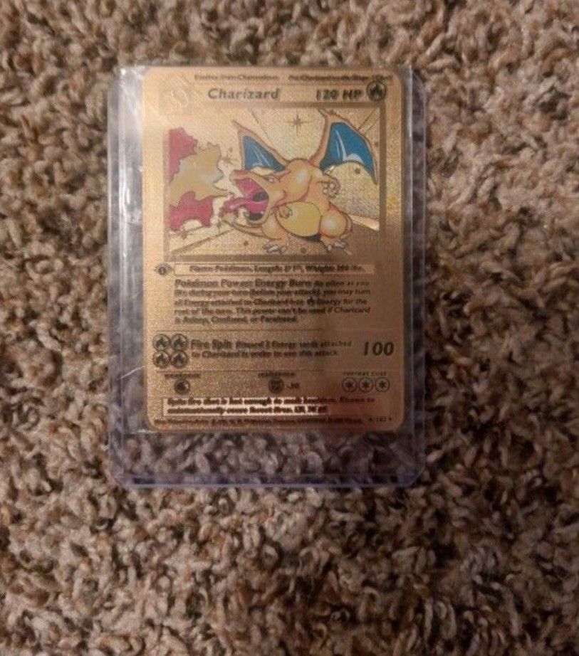 generic charizard first edition gold