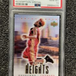 Lebron James Basketball Rookie Card PSA 10