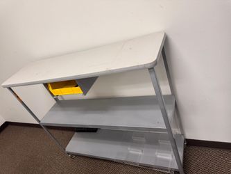 Rolling Utility Cart / Work Table with Shelves