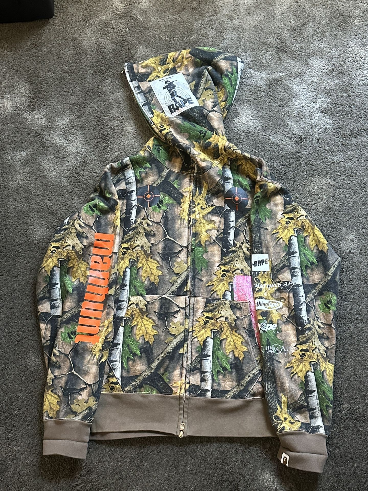 Bape Forest Camo Zip up
