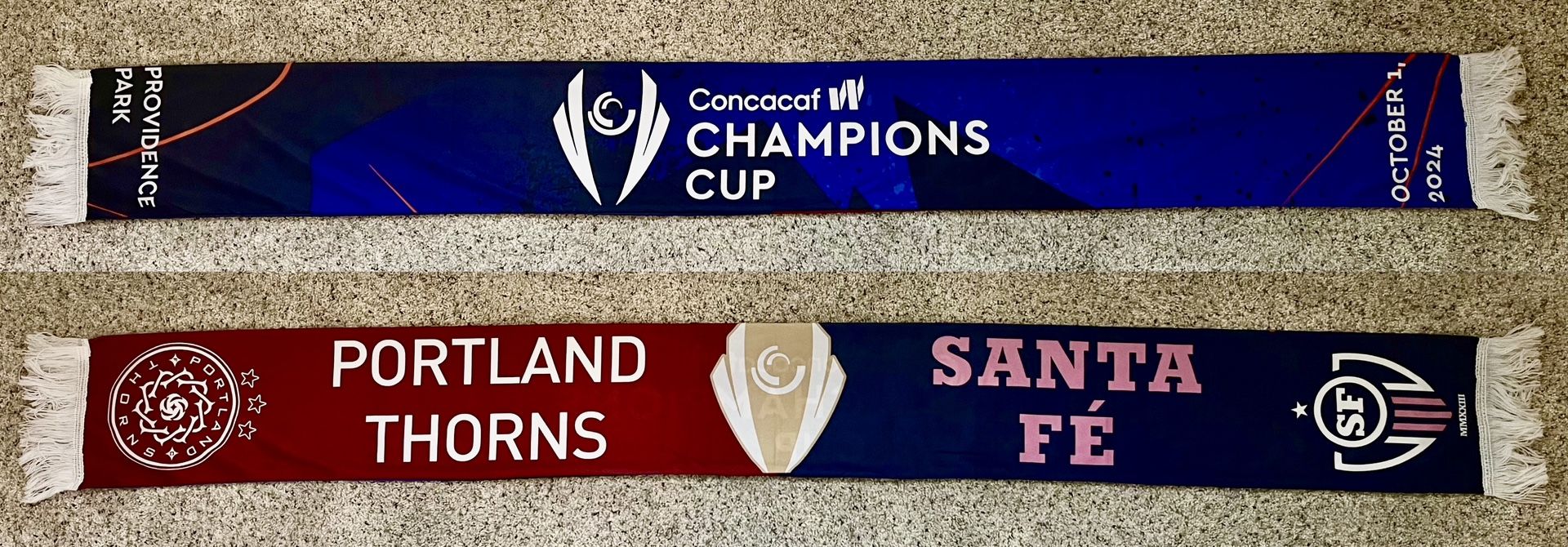 Concacaf Women’s Champions Cup Portland Thorns / Santa Fe FC Soccer Scarf