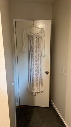 White Lace Off the Shoulder Gown
