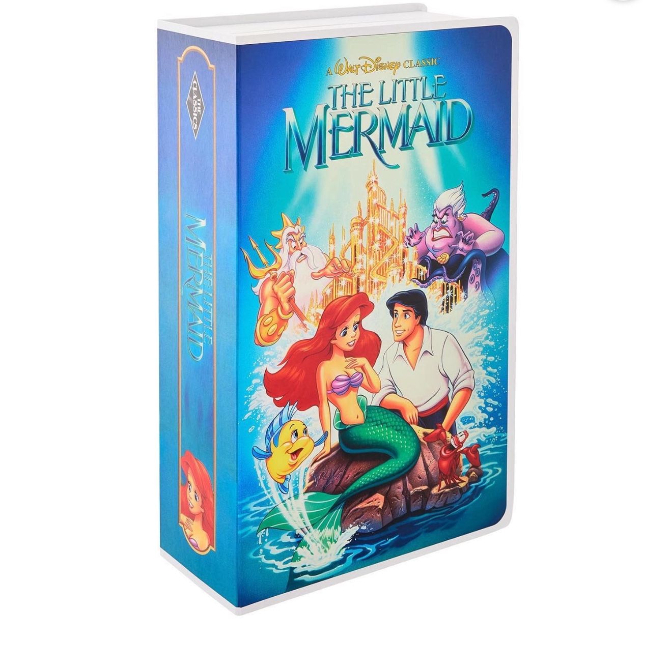 Disney Classic VHS Boxed Silk Touch Throw, 50" × 70" Little Mermaid Blanket