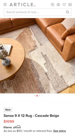 Article Sanaa 9 x 12 Beige Rug