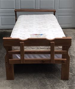 Twin Bed with Mattress Set