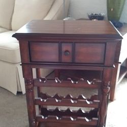 Bombay Wine Rack End Table