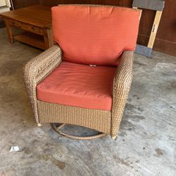 Indoor Outdoor Rocking Glider Chair Wicker 