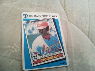 LOU BROCK OLD SCHOOL BASEBALL CARD 1979