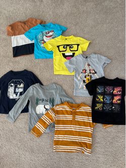 Long and short sleeve shirts for boys 4-5T