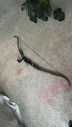 Recurve Bow with hunting arrows and blunt tip arrows