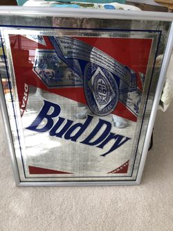 Bud beer mirrored picture