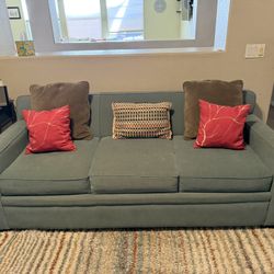 Blue/Green Sleeper Couch
