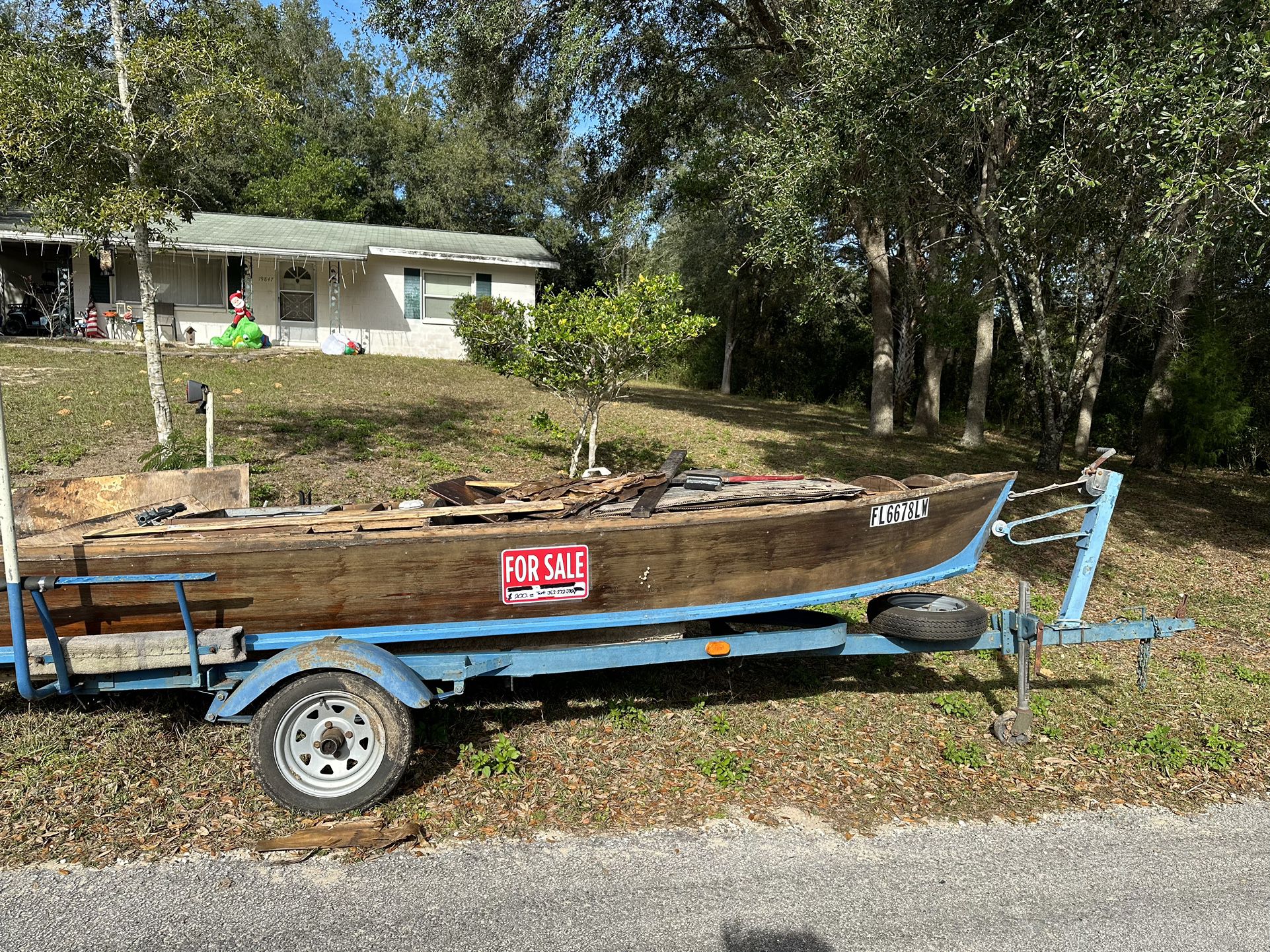 Small Boat With Trailer