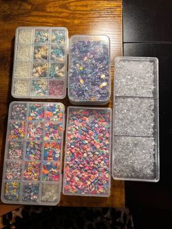 Snow globe cup beads and sea shells