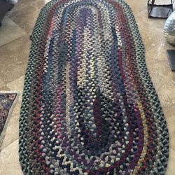 Hand braided rug