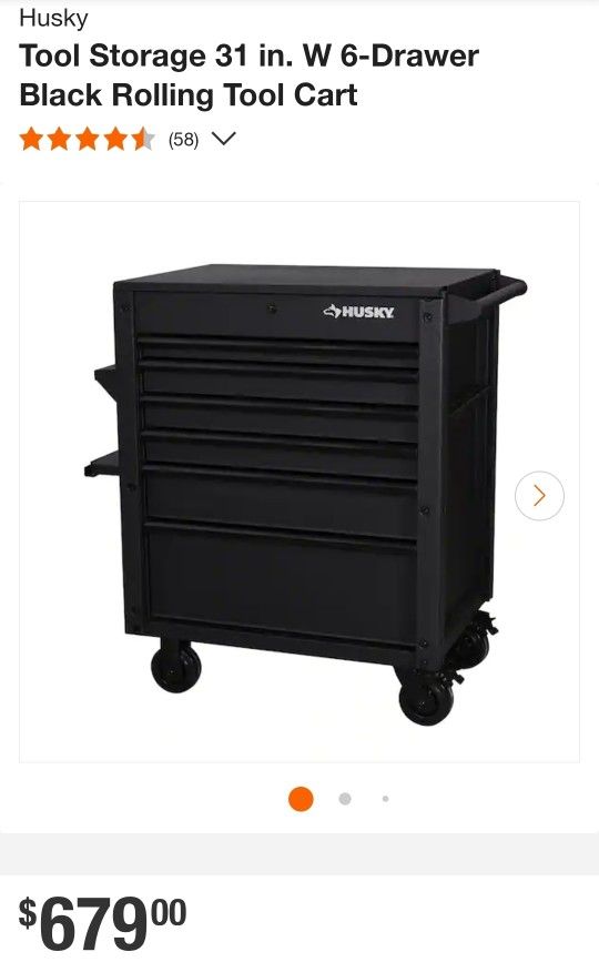 6-Drawer Rolling Tool Cart