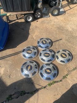 Vintage Chevy hub caps