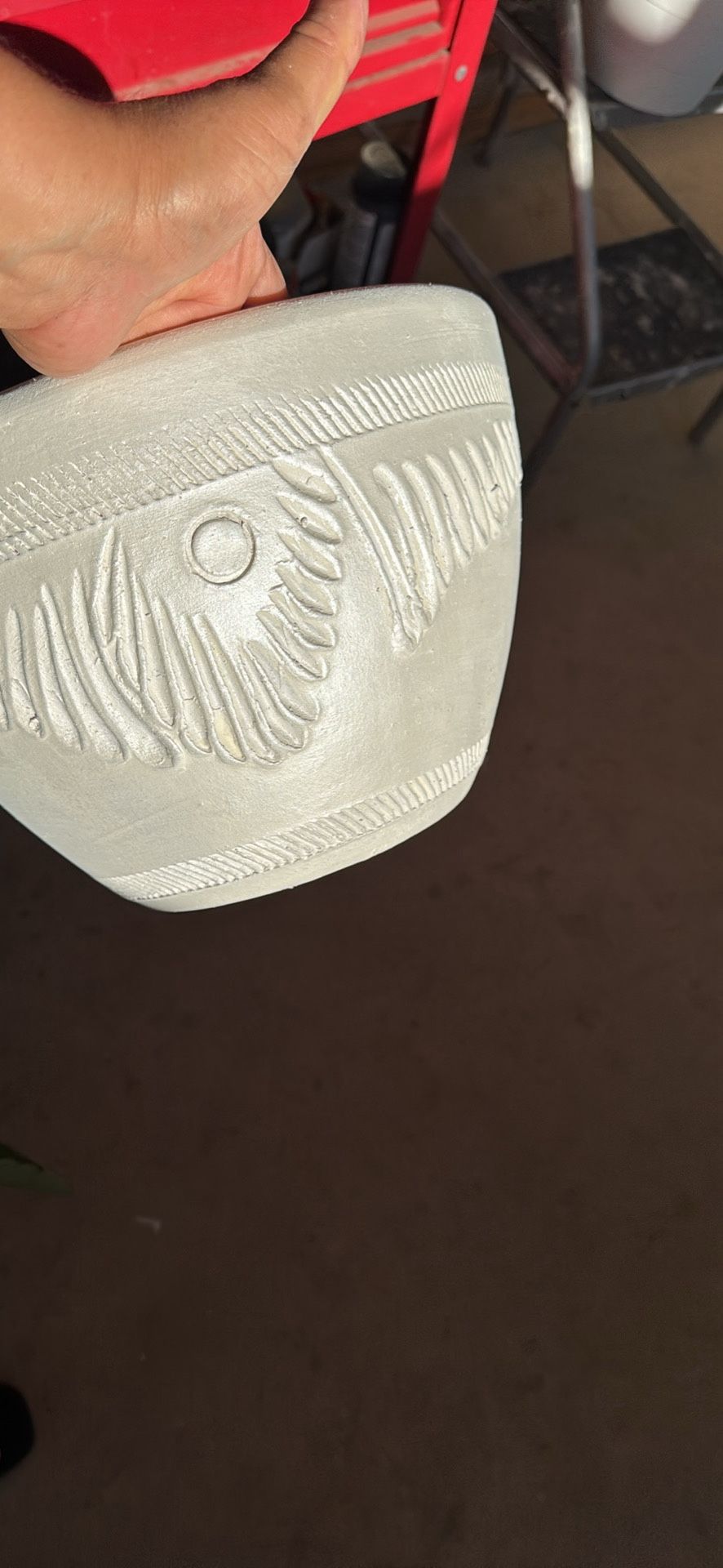 Beautiful Clay Pot Pearl White