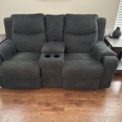 Two Power Recliner Love Seats