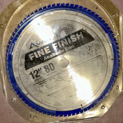 NEW  Unused Miter Saw Blade Fine Finish 12” 80 Teeth 