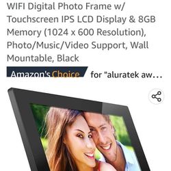 Aluratek (AWDMPF11OF) 10" Hi-Res
WIFI Digital Photo Frame w/
Touchscreen 