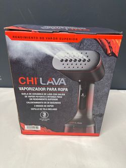 NEW - Chi Lava Ceramic Plate Handheld Garment Steamer