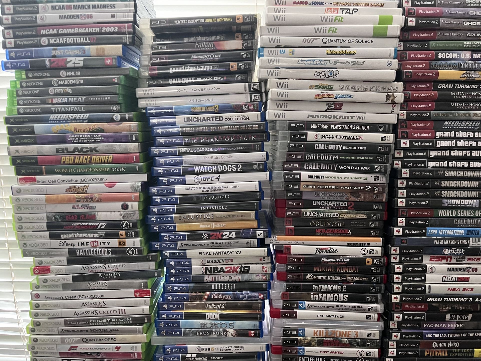  Xbox360/Ps2/wii/playstation 4 Console  And Games