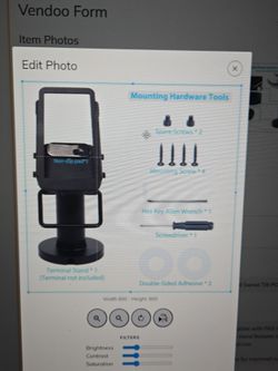PAX A920 Pro Credit card Terminal Stand Swivel Tilt POS Mount Black